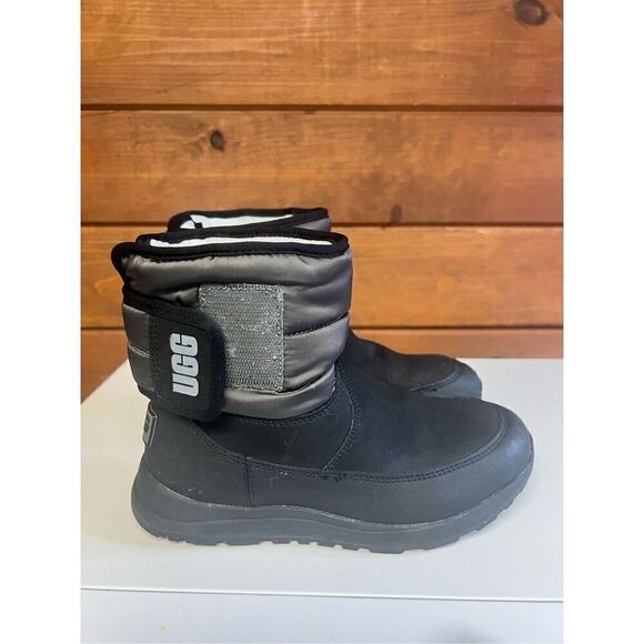 UGG Toty Weather Waterproof Boots -Black / Charcoal -Big Kids Sz 3 - Picture 2 of 8